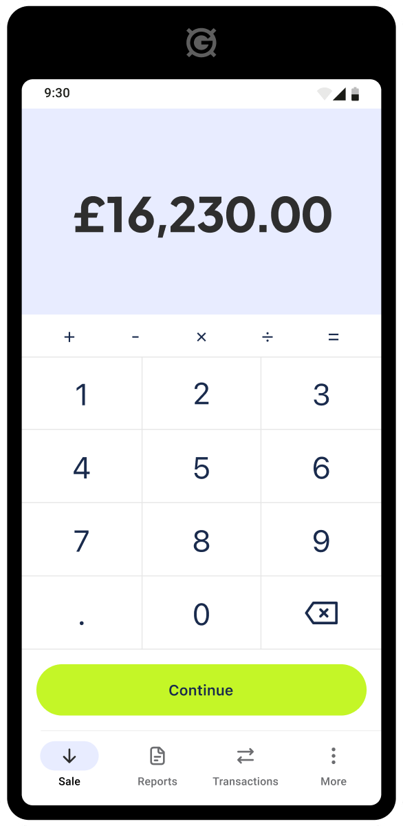 Reports: total sales by day and the sales, tips, cancel, void and refund amounts
