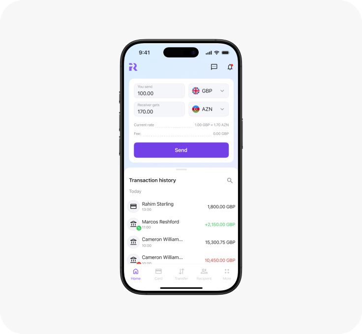 Remiton mobile app