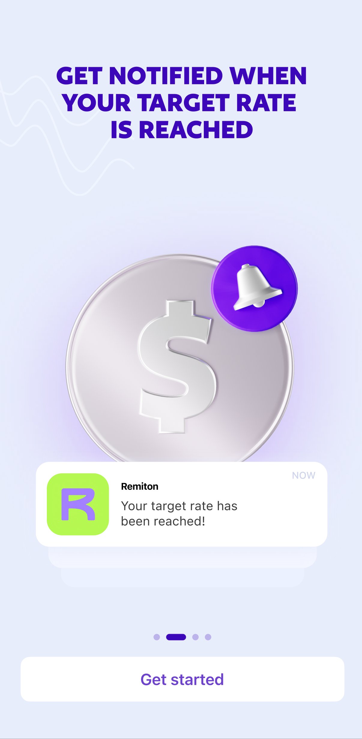 Get notified when your target rate is reached