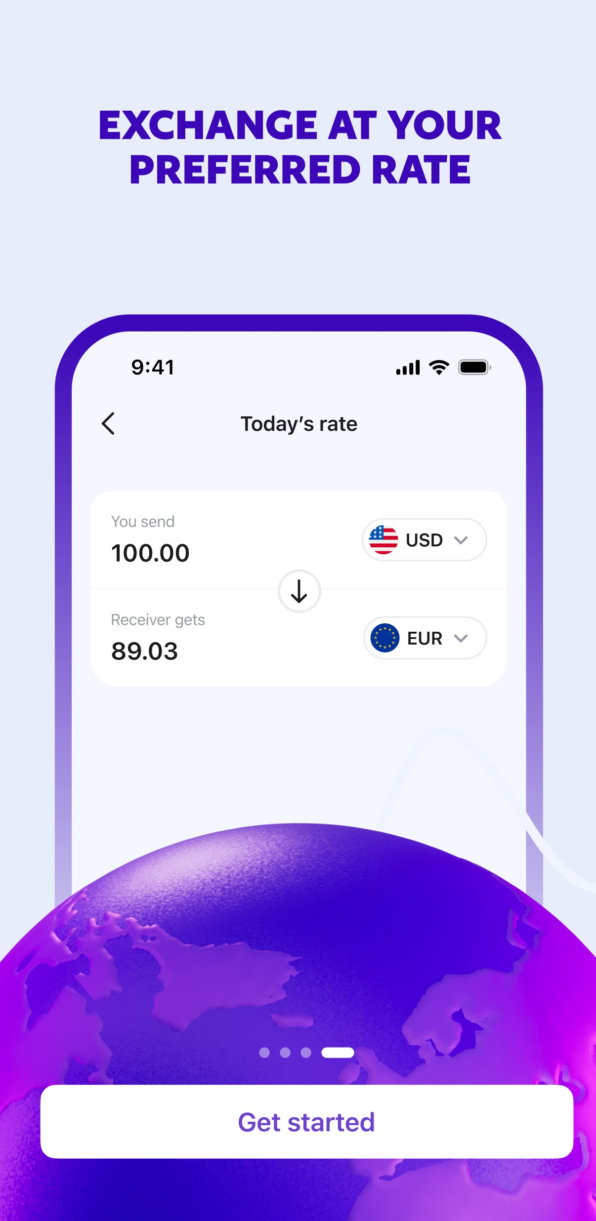 Exchange at your preferred rate