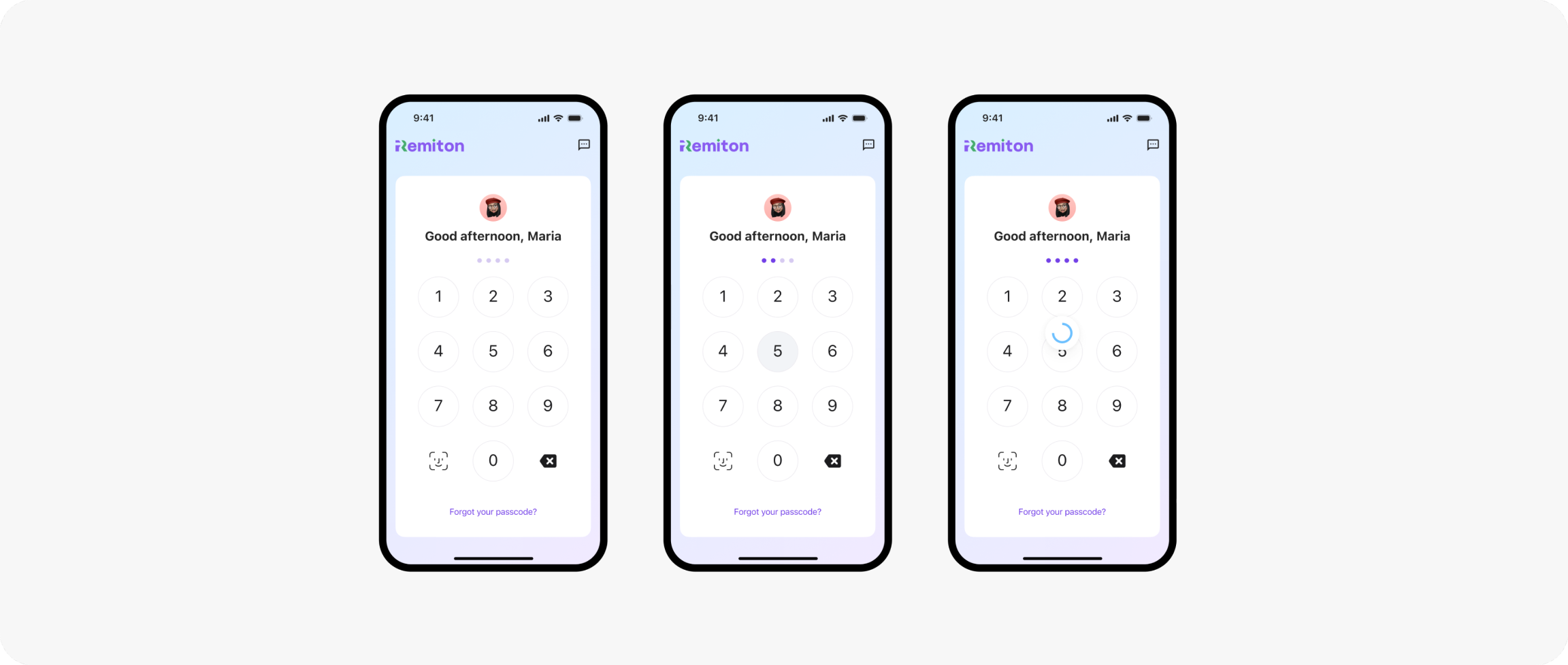 Login process